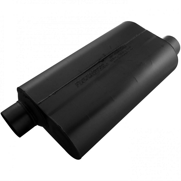 Flowmaster 50 Series 3" In 3" Out Black Steel Oval Muffler - Click Image to Close